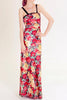 30s Floral Satin Gown