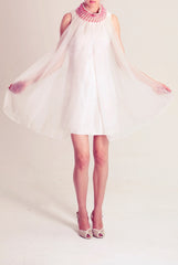 60s Beaded Collar Mini