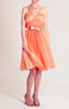 60s Ombre Peach Prom