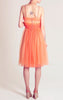 60s Ombre Peach Prom