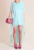 70s Hi-Low Aqua Dress