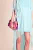 70s Hi-Low Aqua Dress