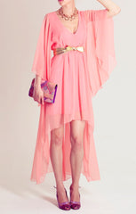 70s Hi-Low Sheer Dress