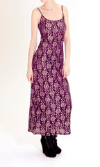 90s Black & Gold lace dress